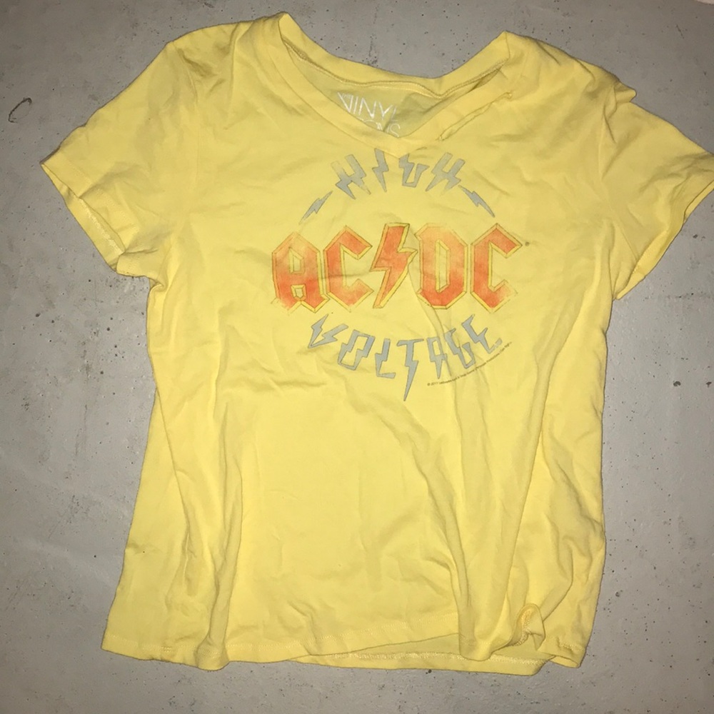 This is a T-Shirt with “AC-DC” written on it.